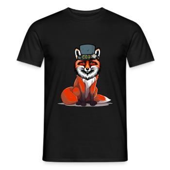 Alpes tyroliennes Renards Renards Autriche Suisse - T-shirt homme - noir - Devant - AI Model Male 178 light (178cm)