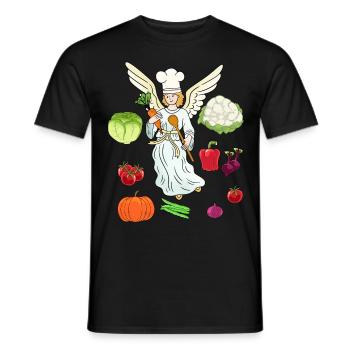 himmlisch Kochkunst Gastgeber Kochen Köche Koch - Männer T-Shirt - Schwarz - Vorne - AI Model Male 178 light (178cm)