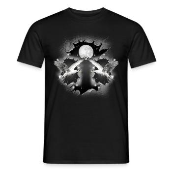 Mouette mouette mystique mouette maritime - T-shirt homme - noir - Devant - AI Model Male 178 light (178cm)