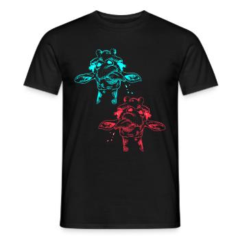 Giraffe Zoo Zootiere Giraffen - Männer T-Shirt - Schwarz - Vorne - AI Model Male 178 light (178cm)