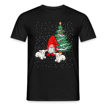Santa Claus Gnomes Gnomes Fairy Tale - Men's T-Shirt - black - Front - AI Model Male 178 light (178cm)