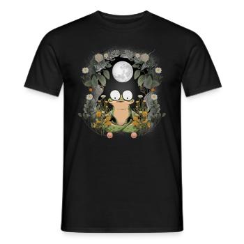 Nature Frog Frogs Toad - Men's T-Shirt - black - Front - AI Model Male 178 light (178cm)