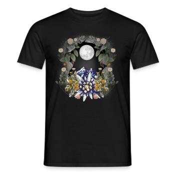 Österreich Tirol Berge Gebirge Natur - Männer T-Shirt - Schwarz - Vorne - AI Model Male 178 light (178cm)