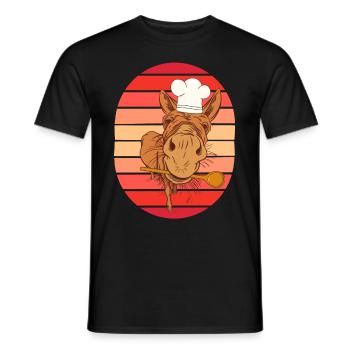 Koch Kochkunst Hobbykoch Gastgeber kochen Köche - Männer T-Shirt - Schwarz - Vorne - AI Model Male 178 light (178cm)