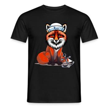 maritim Seemann Matrose Seemänner Moin Ahoi - Männer T-Shirt - Schwarz - Vorne - AI Model Male 178 light (178cm)