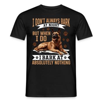 Belgian Malinois Dog Owner - Men's T-Shirt - black - Front - AI Model Male 178 light (178cm)