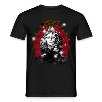 Mystical Magical Fairy Tale Fairy Tale Character Witch - Men's T-Shirt - black - Front - AI Model Male 178 light (178cm)
