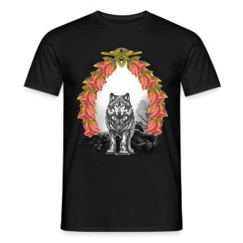 Wolf Wölfe Halloween Märchen Märchenfigur mystisch - Männer T-Shirt - Schwarz - Vorne - AI Model Male 178 light (178cm)