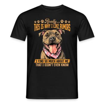Pitbull Terrier Dog Owner - Männer T-Shirt - Schwarz - Vorne - AI Model Male 178 light (178cm)