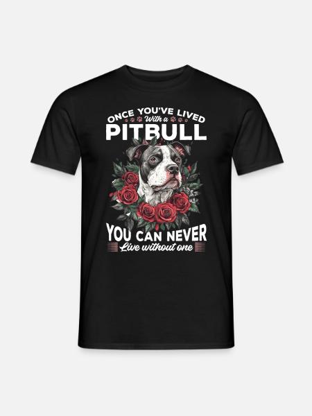 Pitbull Terrier Dog Owner - Männer T-Shirt - Schwarz