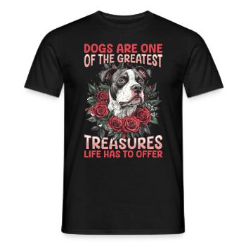 Pitbull Terrier Dog Owner - Männer T-Shirt - Schwarz - Vorne - AI Model Male 178 light (178cm)