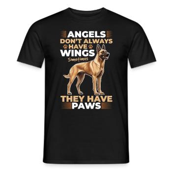 Belgian Malinois Lover Dog Owner - Men's T-Shirt - black - Front - AI Model Male 178 light (178cm)