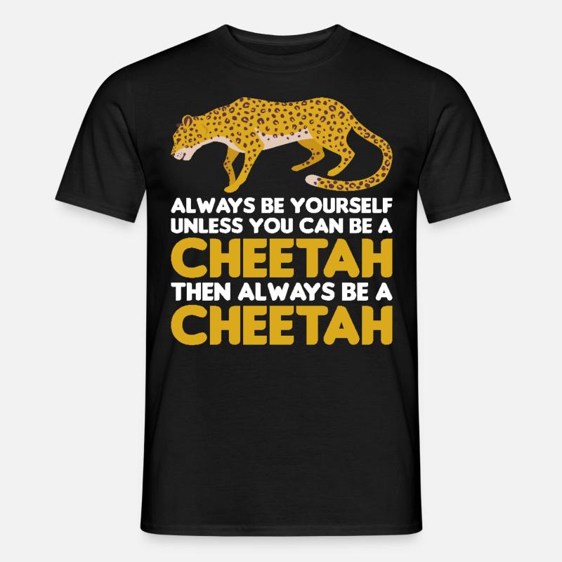 Leopard Portrait Tier - Männer T-Shirt - Schwarz