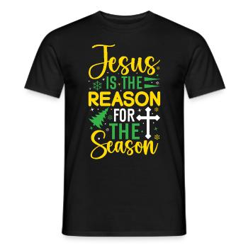 Elfes de Noël - T-shirt homme - noir - Devant - AI Model Male 178 light (178cm)
