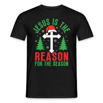 Elfes de Noël - T-shirt homme - noir - Devant - AI Model Male 178 light (178cm)