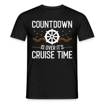 Cruise with the family cruise ship - Men's T-Shirt - black - Front - AI Model Male 178 light (178cm)