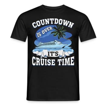 Kreuzfahrt mit der Familie Kreuzfahrtschiff - Männer T-Shirt - Schwarz - Vorne - AI Model Male 178 light (178cm)