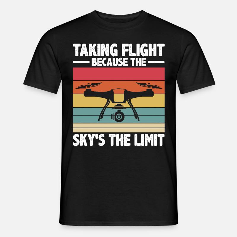 Drone Quadcopter Drone Pilot - Men's T-Shirt - black