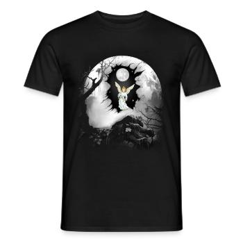 Engel Spirituell Schutzengel himmlisch Natur - Männer T-Shirt - Schwarz - Vorne - AI Model Male 178 light (178cm)