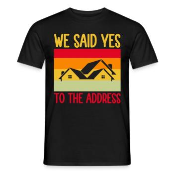 Homeowner Dream House Richtest House Builder - Men's T-Shirt - black - Front - AI Model Male 178 light (178cm)