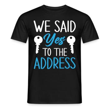 Homeowner Dream House Richtest House Builder - Men's T-Shirt - black - Front - AI Model Male 178 light (178cm)