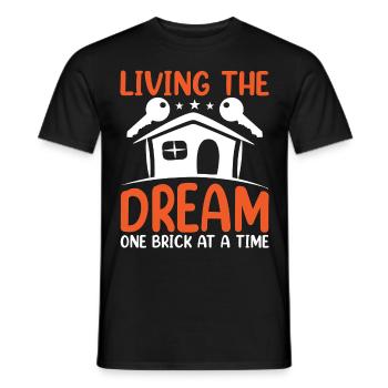 Homeowner Dream House Richtest House Builder - Men's T-Shirt - black - Front - AI Model Male 178 light (178cm)