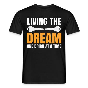 Homeowner Dream House Richtest House Builder - Men's T-Shirt - black - Front - AI Model Male 178 light (178cm)