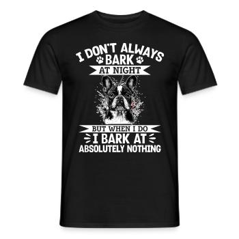 Bouledogue français Frenchie Propriétaire de chien - T-shirt homme - noir - Devant - AI Model Male 178 light (178cm)