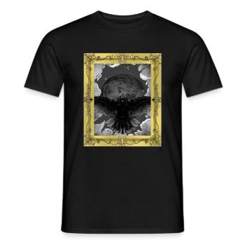 Halloween Raven Crow Birds Mystical - Men's T-Shirt - black - Front - AI Model Male 178 light (178cm)
