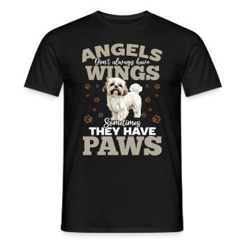 Propriétaire de chien Shih Tzu - T-shirt homme - noir - Devant - AI Model Male 178 light (178cm)