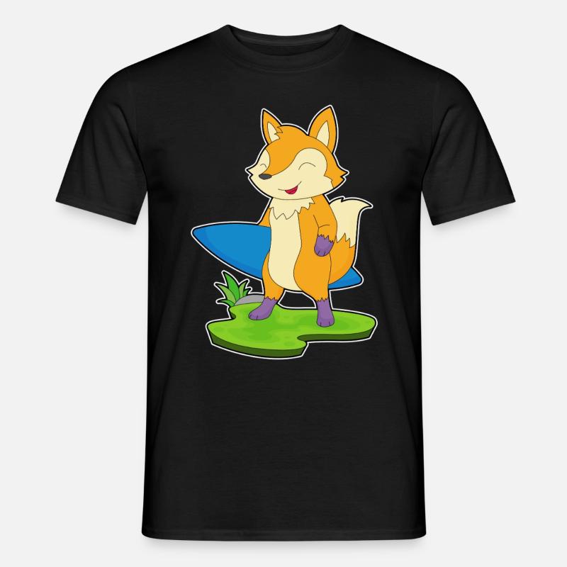 Fox Surfer Surfboard - Men's T-Shirt - black