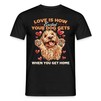 Goldendoodle Dog Owner - Männer T-Shirt - Schwarz - Vorne - AI Model Male 178 light (178cm)
