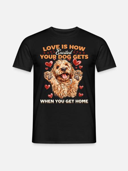 Propriétaire de chien Goldendoodle - T-shirt homme - noir