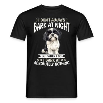 Propriétaire de chien Shih Tzu - T-shirt homme - noir - Devant - AI Model Male 178 light (178cm)