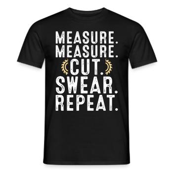 Charpentier Charpentier Charpentier Cadeau de bricoleur - T-shirt homme - noir - Devant - AI Model Male 178 light (178cm)