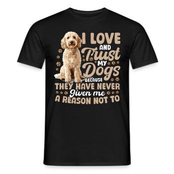Goldendoodle Dog Owner - Männer T-Shirt - Schwarz - Vorne - AI Model Male 178 light (178cm)