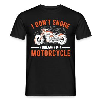 Motorcycle Motorcyclist Men Motorcycle - Men's T-Shirt - black - Front - AI Model Male 178 light (178cm)