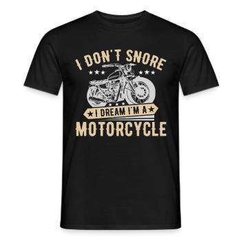 Motorcycle Motorcyclist Men Motorcycle - Men's T-Shirt - black - Front - AI Model Male 178 light (178cm)