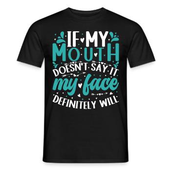 Présenter - T-shirt homme - noir - Devant - AI Model Male 178 light (178cm)