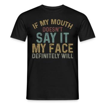 Présenter - T-shirt homme - noir - Devant - AI Model Male 178 light (178cm)