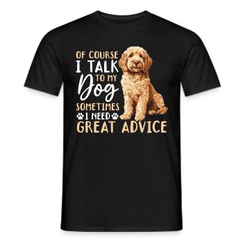 Goldendoodle Dog Owner - Men's T-Shirt - black - Front - AI Model Male 178 light (178cm)