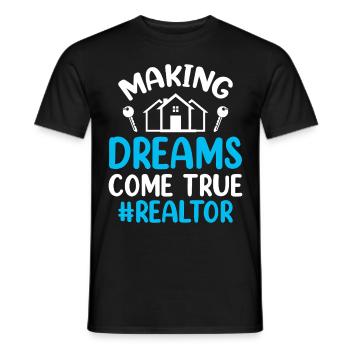 Immobilienmakler Makler Immobilien - Männer T-Shirt - Schwarz - Vorne - AI Model Male 178 light (178cm)