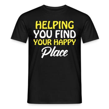 Real Estate Agents Real Estate Agents - Men's T-Shirt - black - Front - AI Model Male 178 light (178cm)