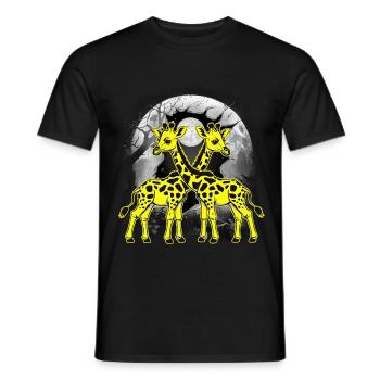 Giraffe Giraffen Kind Kinder - Männer T-Shirt - Schwarz - Vorne - AI Model Male 178 light (178cm)