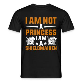 Shieldmaiden Lagertha Germanische Kriegerin - Männer T-Shirt - Schwarz - Vorne - AI Model Male 178 light (178cm)