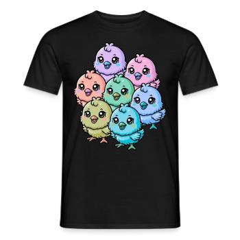 Baby chick child children Easter Happy Easter - Men's T-Shirt - black - Front - AI Model Male 178 light (178cm)