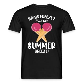 Schneekegel Eis Eis Am Stiel Cream Beach - Männer T-Shirt - Schwarz - Vorne - AI Model Male 178 light (178cm)