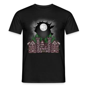 Medieval Castle Fortress Kids Child Fairy Tale - Men's T-Shirt - black - Front - AI Model Male 178 light (178cm)