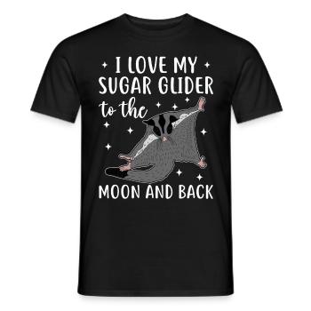 Sugar glider - Men's T-Shirt - black - Front - AI Model Male 178 light (178cm)