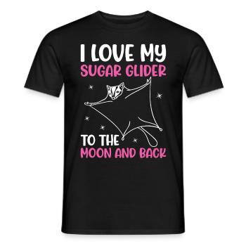 Sugar glider - Men's T-Shirt - black - Front - AI Model Male 178 light (178cm)